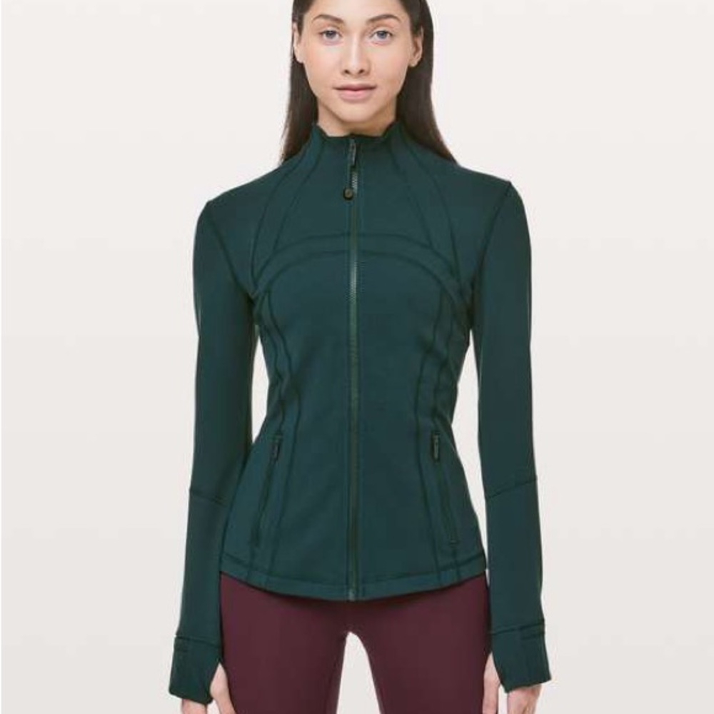 Lululemon Define Track Jacket Women’s Forest Green Zip-Up Active Jacket